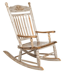 Antique wooden rocking chair cozy seating furniture for relaxing moments indoors