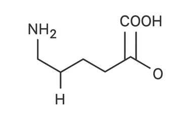 Melatonin molecular structure vector icon with chemical formula, thin line illustration on transparent background, ordered set for science, medicine, and health graphics