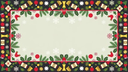hires for Christmas background and presentation 16 9 size with items and decoration with gifts, accessories and colored balls 