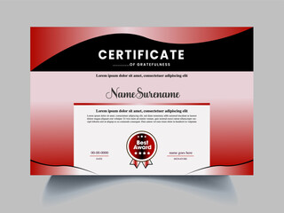 Fototapeta premium certificate design template