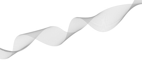 Abstract white smoke curve design on a white background with a smooth wave motion, like silk lines