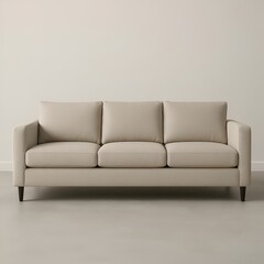 Modern Beige Sofa in Stylish Living Room Interior