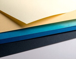 Layered colored papers