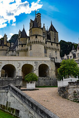 Obraz premium Castle Usse also known as castle of sleeping beauty, XV century. River Loire valley, France 