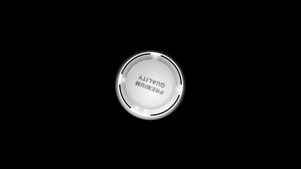 Premium quality badge emblem award certification seal symbol metallic glossy circular design