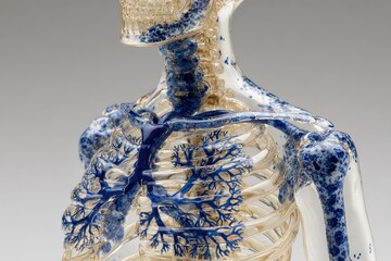 Transparent Anatomy Model of Human Lymphatic System
