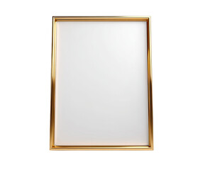 Gold-framed, blank portrait