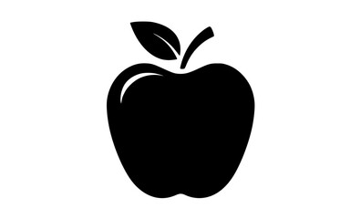 a simple black apple icon on a transparent backgroundapple, black, icon, illustration, profile 