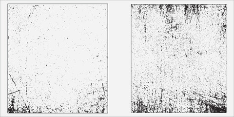 Set Grunge old worn vintage paper texture. halftones background for poster, album, cover design. vector