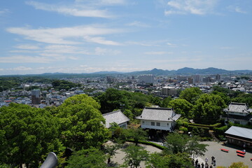 view from the top of the hill