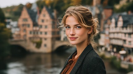 Woman Portrait Travel Europe Beauty Freckles