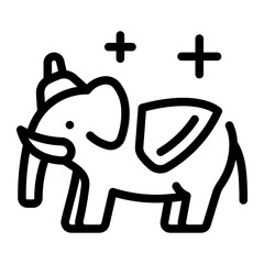 This Diwali Elephant icon is suitable for the India Culture, etc.