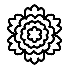 This Marigold icon is suitable for the India Culture, etc.