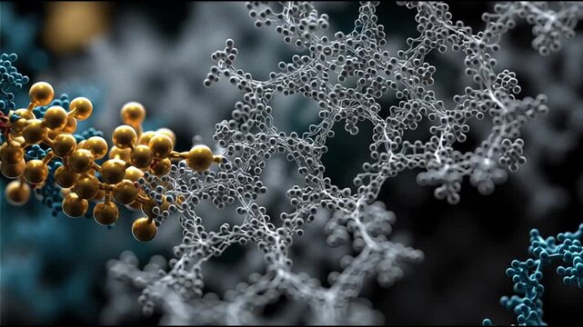 Rapamycin. Longevity. mTOR inhibition. Cell regeneration. Anti-aging. Pharmaceutical science. A detailed molecular structure with colorful atoms and bonds.