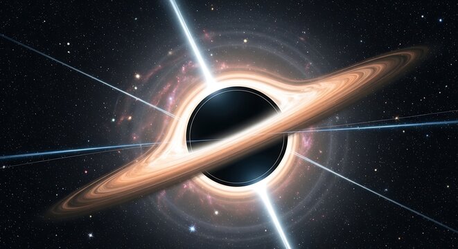 Black Hole in Space.
