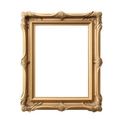 Ornate gold frame for art display and interior decoration