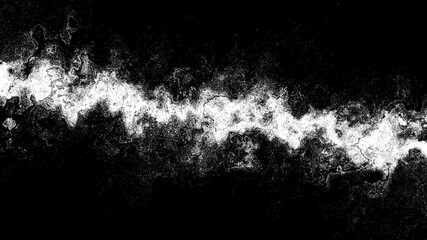 Chaotic White Energy Streak on Black Grunge Texture, Abstract High Contrast Background