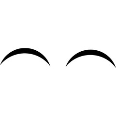 Confident Eyebrows Vector – Smug Cartoon Expression