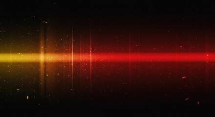 Vintage Film Strip Texture with Red Light Leak and Grainy Noise Overlay