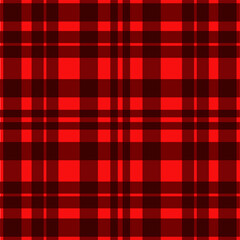 Classic red and black buffalo plaid