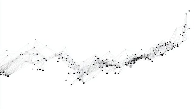 Line graph fading into blank white space from left to right