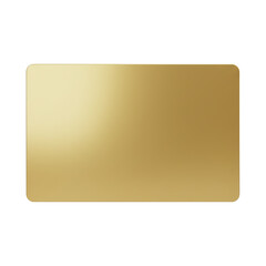Blank gold credit card mockup