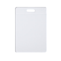 Blank white id card holder mockup