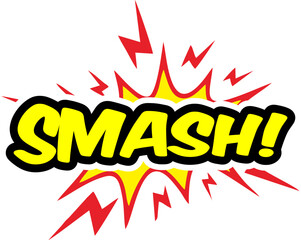 Cartoon comic sign burst clouds. Speech bubble, Smash sign expression and pop art text frames. Comics mem expressions speech, superhero book Smashlabel. Isolated vector symbols set