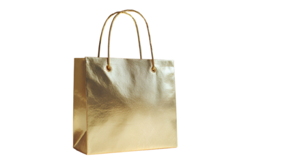 brown paper shopping bag mockup 3d render icon in cartoon plastic style minimal isolated on transparent white background