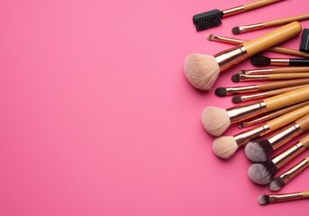 Makeup Brushes Top View