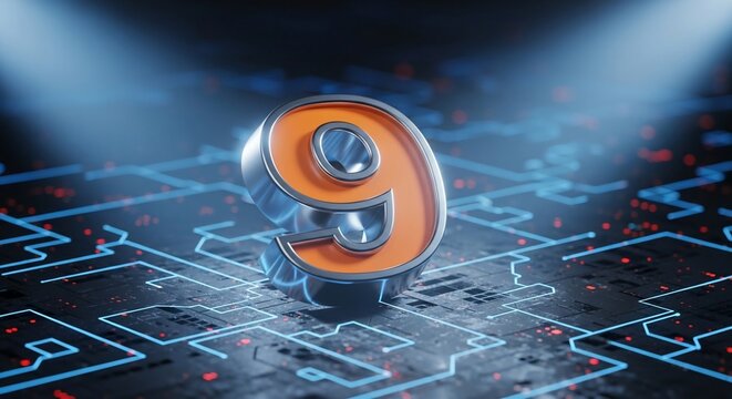 Number Nine Computer Background