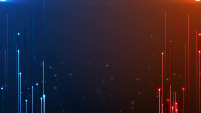 Digital Data Pillars Business Corporate Technology Particles Tunnel Digital Background Loop