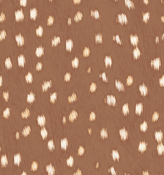 realistic Animal seamless pattern for textile, fabric. Little deer leather fur coat, fawn. Print. textural details of fur