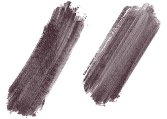 Dark Purple Watercolor Brush Stroke on Transparent Background
