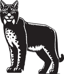 Lynx silhouette vector