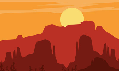 monument valley sunset