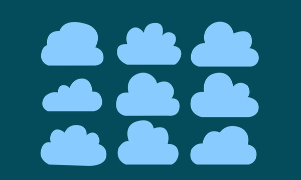 cloud computing icon set