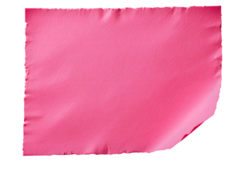 Blank Pink Fabric Banner with Torn Edges, Ideal for Text and Graphics Overlay