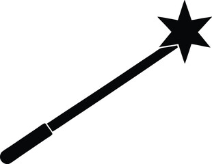 Magic wand vector icon.
