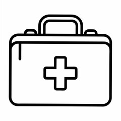 Fototapeta premium first aid kit icon