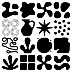 Collection of assorted abstract shapes
