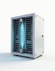 UV-C Air Purifier and Sterilizer on White Background