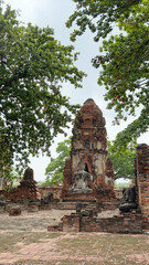 Wat Chaiwatthanaram in Ayutthaya, Thailand. Scenic ruins of the Buddhist temple in the ancient city.