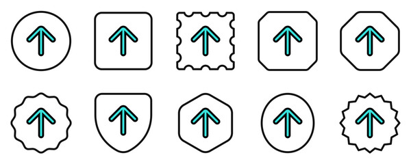 Vector single arrow chevron up icon. Black, white background. Perfect for app and web interfaces, infographics, presentations, marketing, etc.