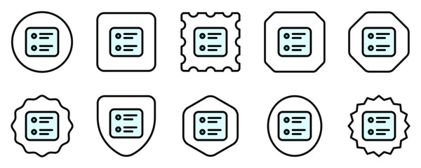 Vector timeline, outline, list icon. Black, white background. Perfect for app and web interfaces, infographics, presentations, marketing, etc.