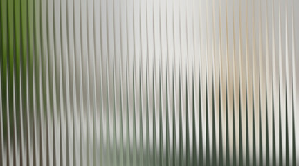 Obraz premium Abstract vertical ribbed texture with silver and green hues