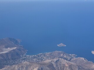 Grecja - wyspy Greckie widok z samolotu © Konrad