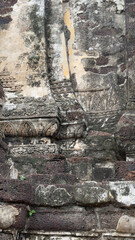 Wat Chaiwatthanaram in Ayutthaya, Thailand. Scenic ruins of the Buddhist temple in the ancient city. Brickwork element.