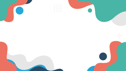 Abstract Fluid Shapes Composition for Presentation and Marketing