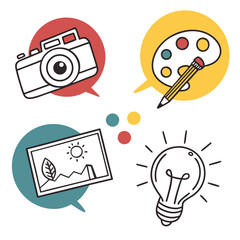 Creative pursuits featuring photography and art